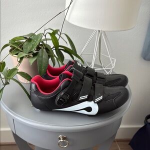 Peloton Black and Red Cycle Shoes